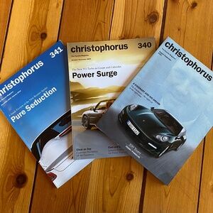 Lot of 3 2009/2010 Christophorus The Porsche Magazine ~ # 339,# 340 and # 341